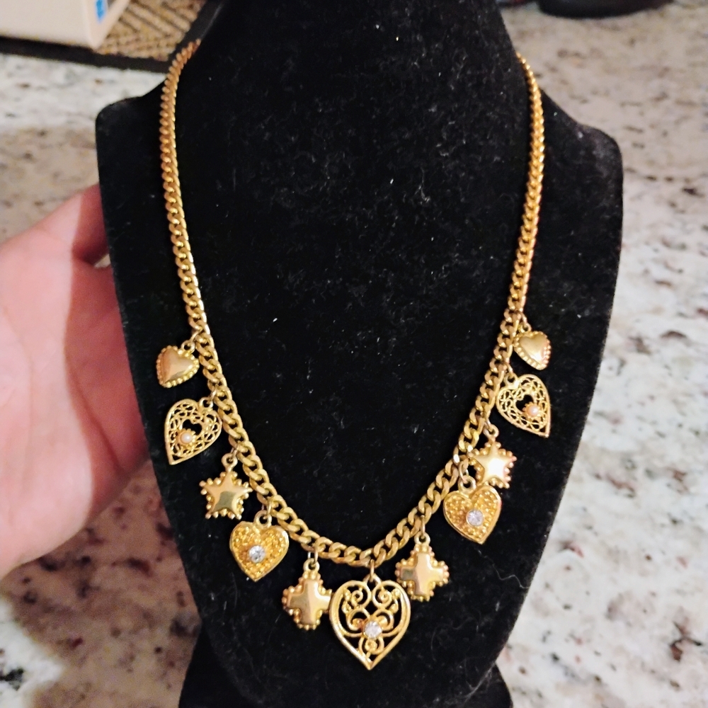 VINTAGE Gold Plated Necklace - Picture 11 of 12